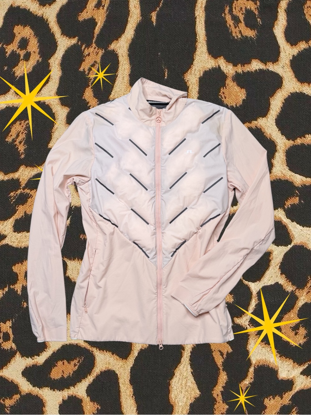 J.LINDEBERG | Shield Hybrid Quilted Lightweight Puffer Jacket Pink | Women XS